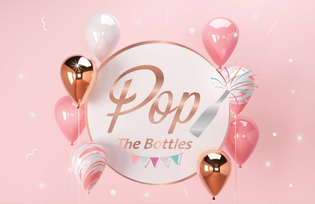 welkoms afbeelding pop the bottles